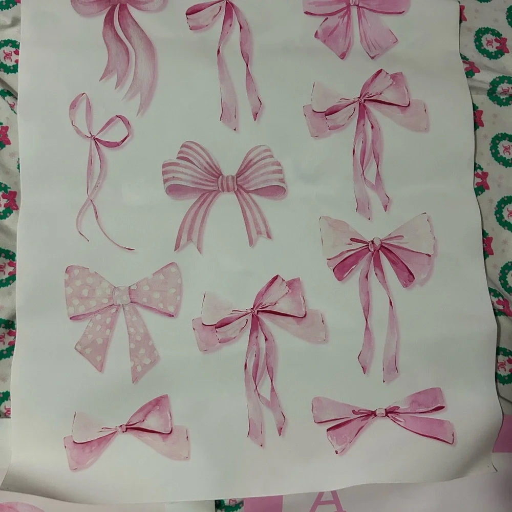 Pink Bow & Cherry Art Prints - Set of 3 - Picture 4 of 4